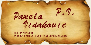 Pamela Vidaković vizit kartica
